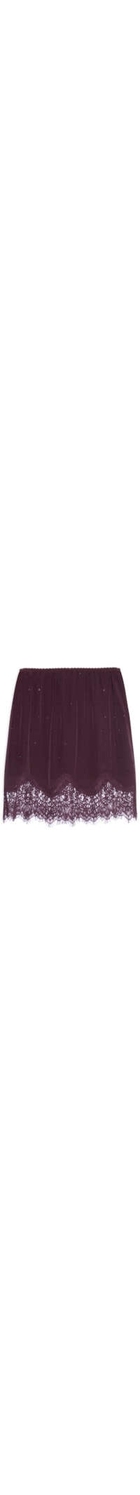Saia Renda E Strass - Roxo
