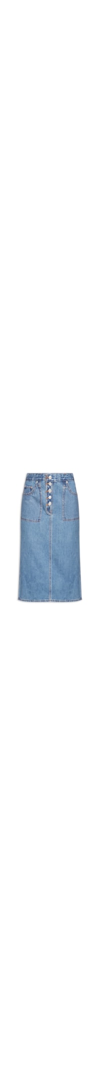 Saia Revers Side Slit - Azul