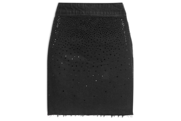 Saia Sarja Comfort Super High Shine - Preto