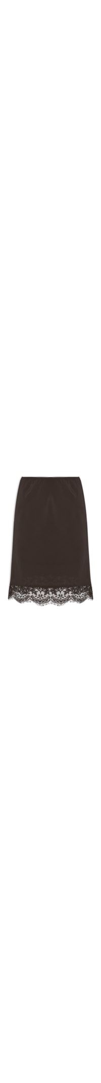 Saia Sasha Slip Skirt - Marrom