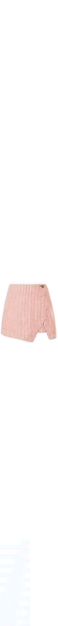 Saia Short Sarja Listras - Vermelho