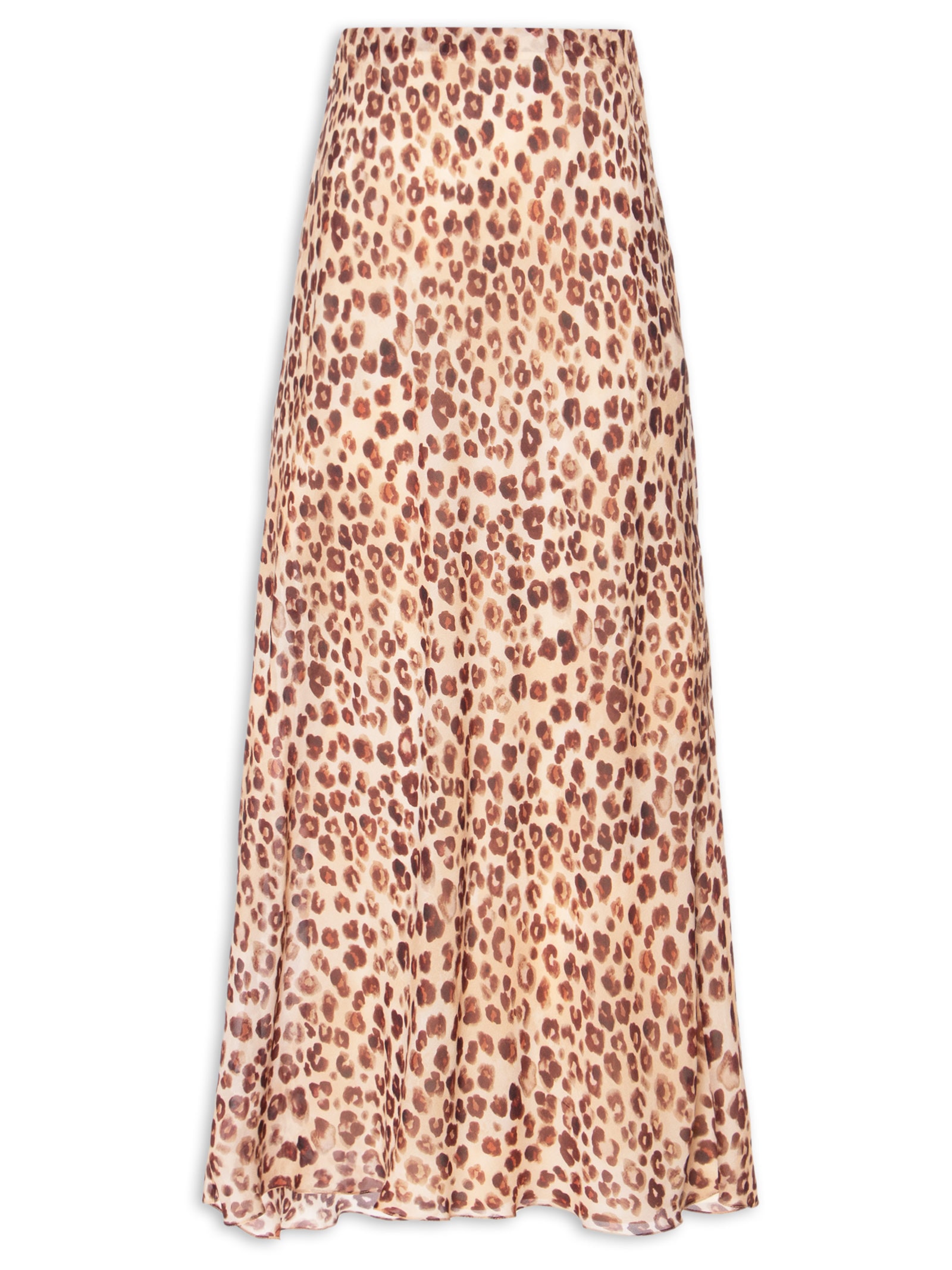 Saia Slip Onça Concha Marrom Animale