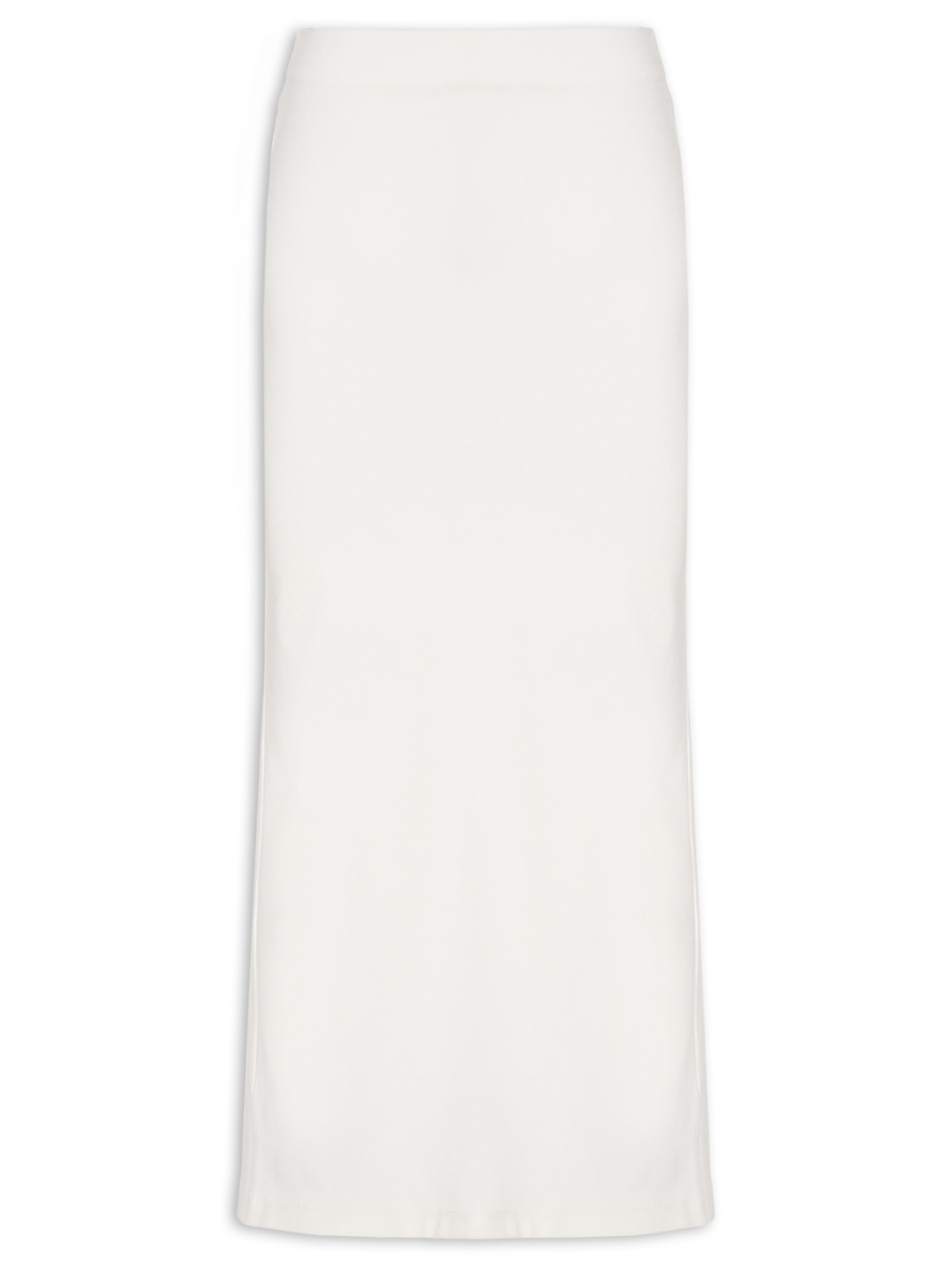 Saia Super Midi Cintura Alta Branco Lança Perfume