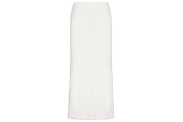 Saia Super Midi Cintura Alta - Branco