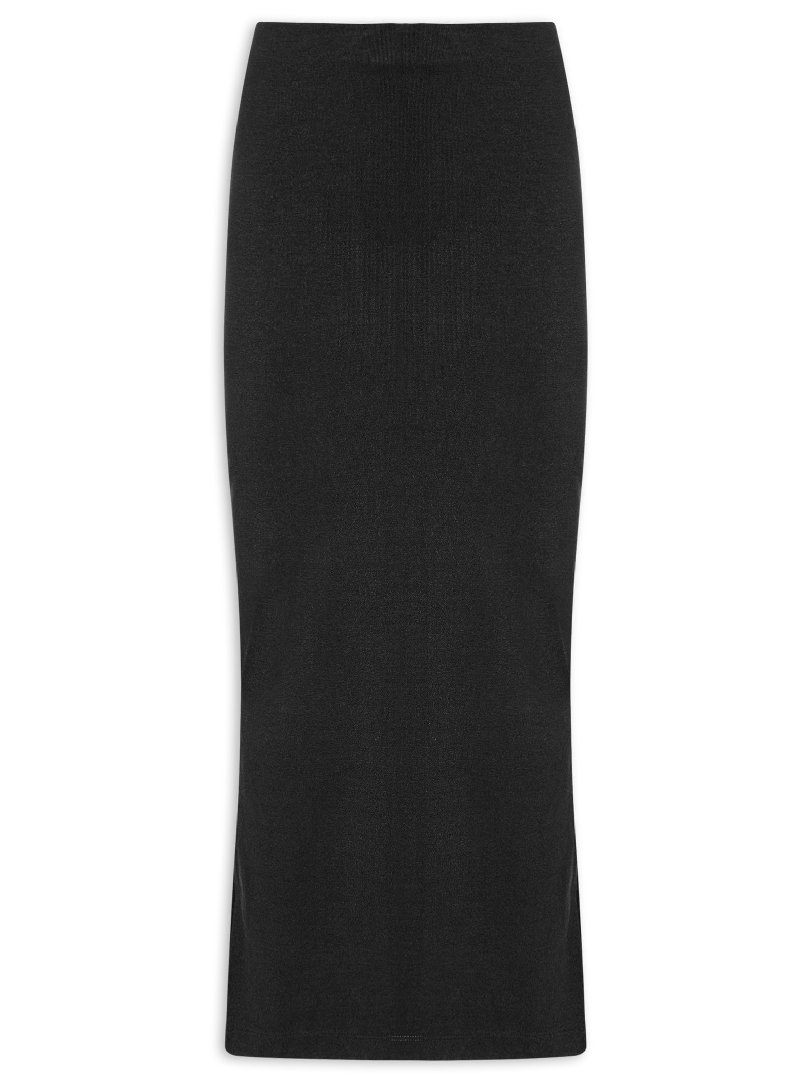 Saia Super Midi Cintura Alta Preto Lança Perfume