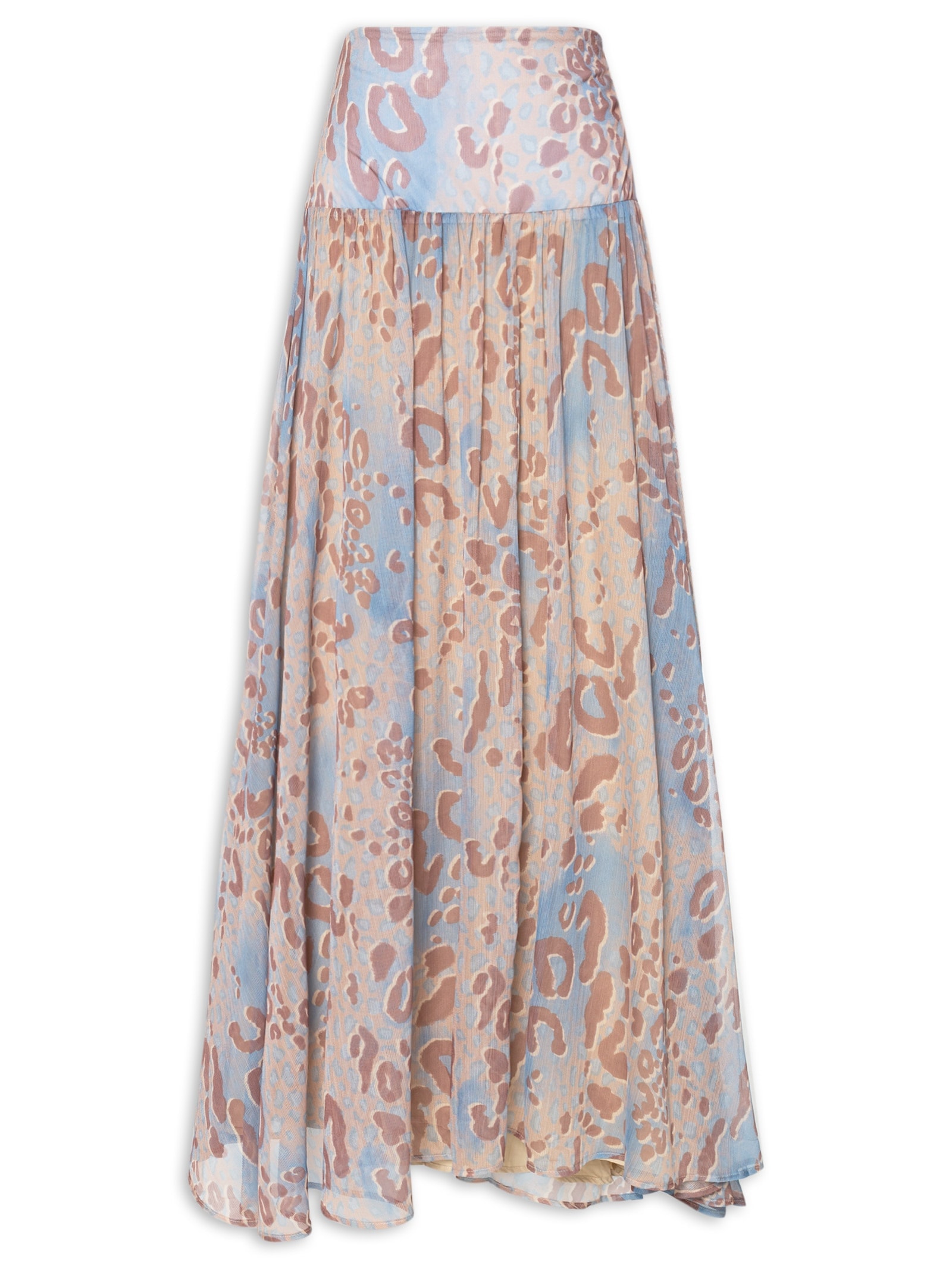 Saia Tecido Transparência Animal Print Lez A Lez