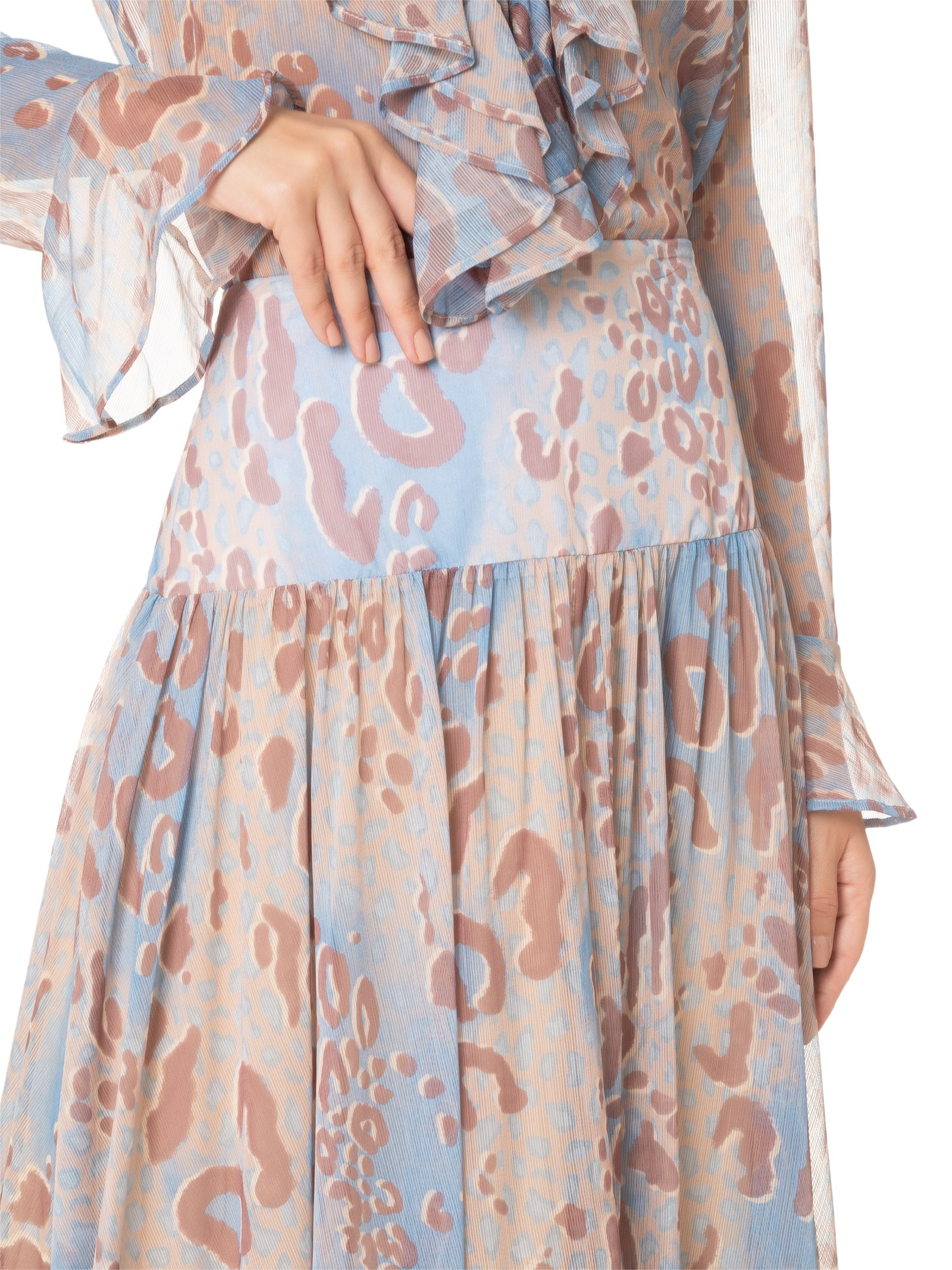 Saia Tecido Transparência Animal Print Lez A Lez