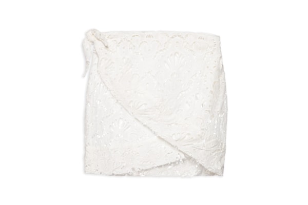 Saia Transpasse Laise Concha - Branco