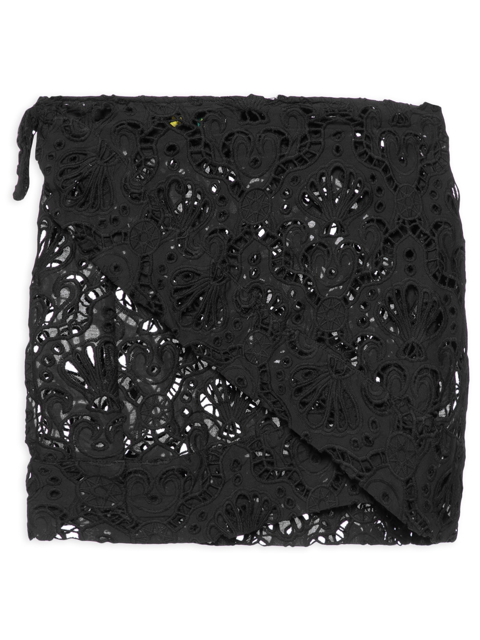 Saia Transpasse Laise Concha Preto Farm Praia