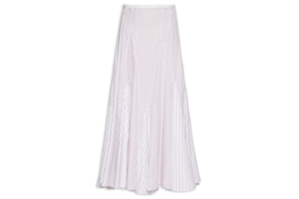 Saia Tricoline Bettina Listras - Branco