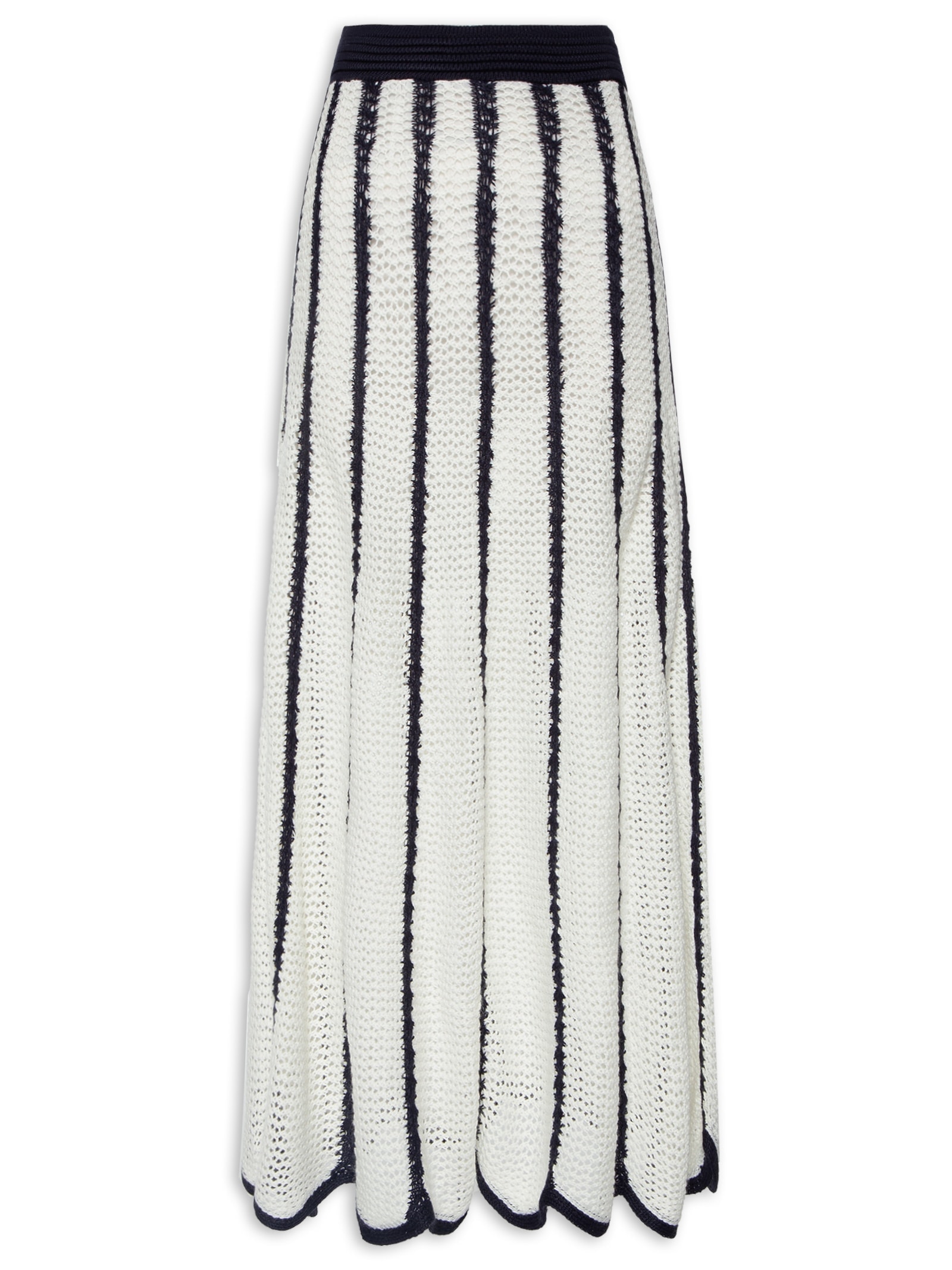 Saia Tricot Bicolor Azul Dress To