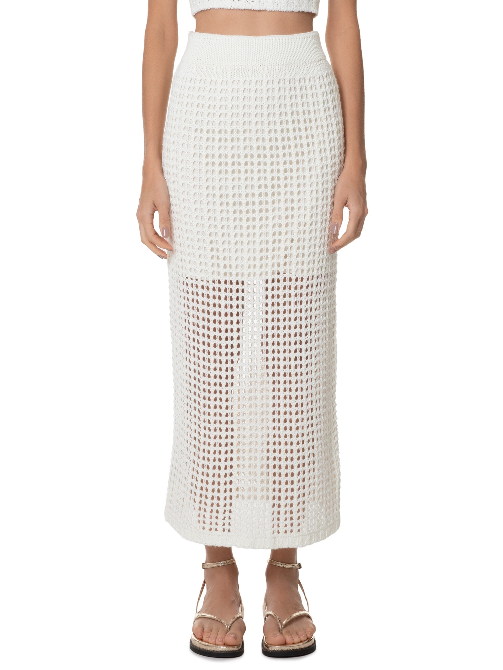 Saia Tricot Branco Dress To