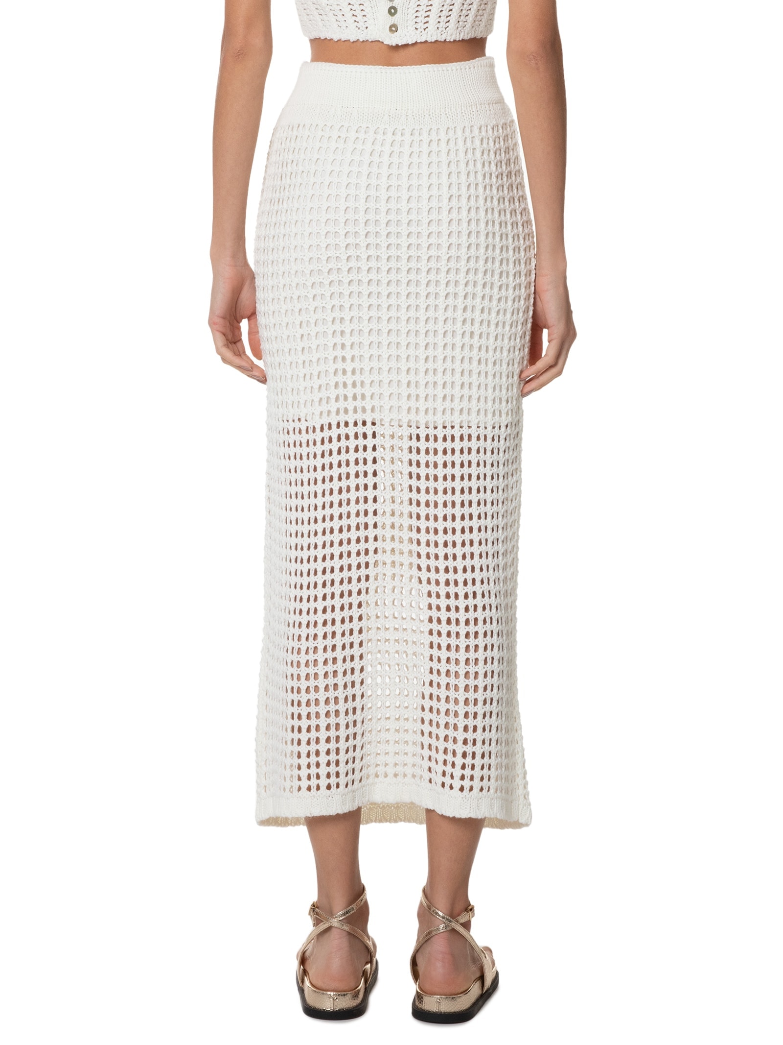 Saia Tricot Branco Dress To