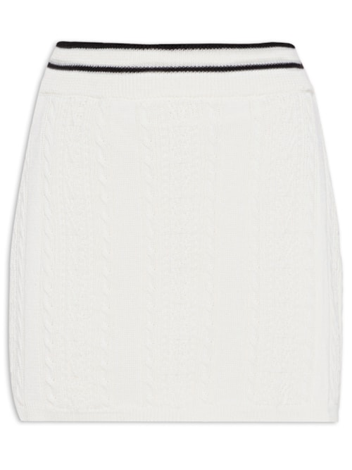 Saia Tricot Curta – Branco