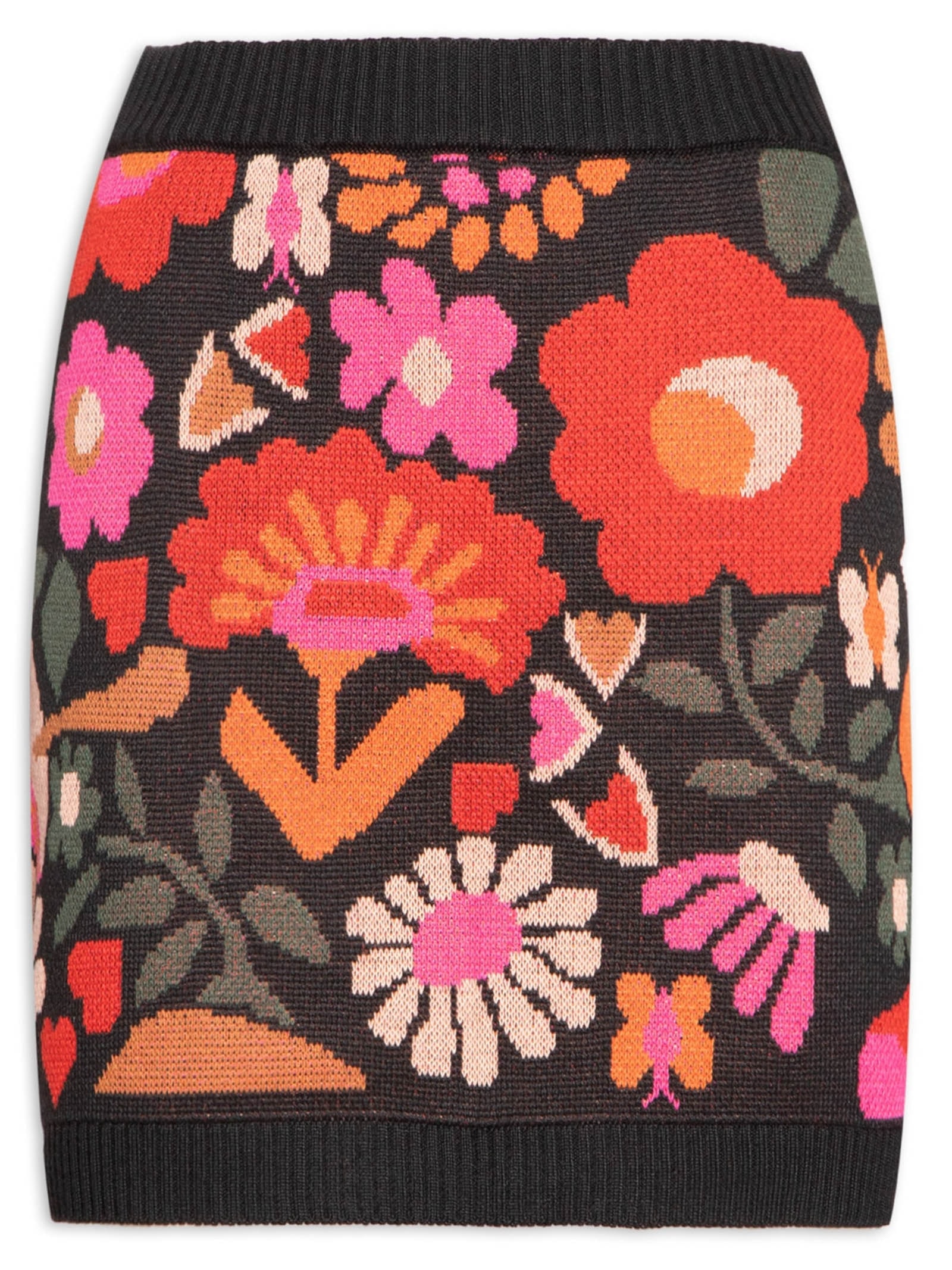 Saia Tricot Jacquard Alice Preto Dress To