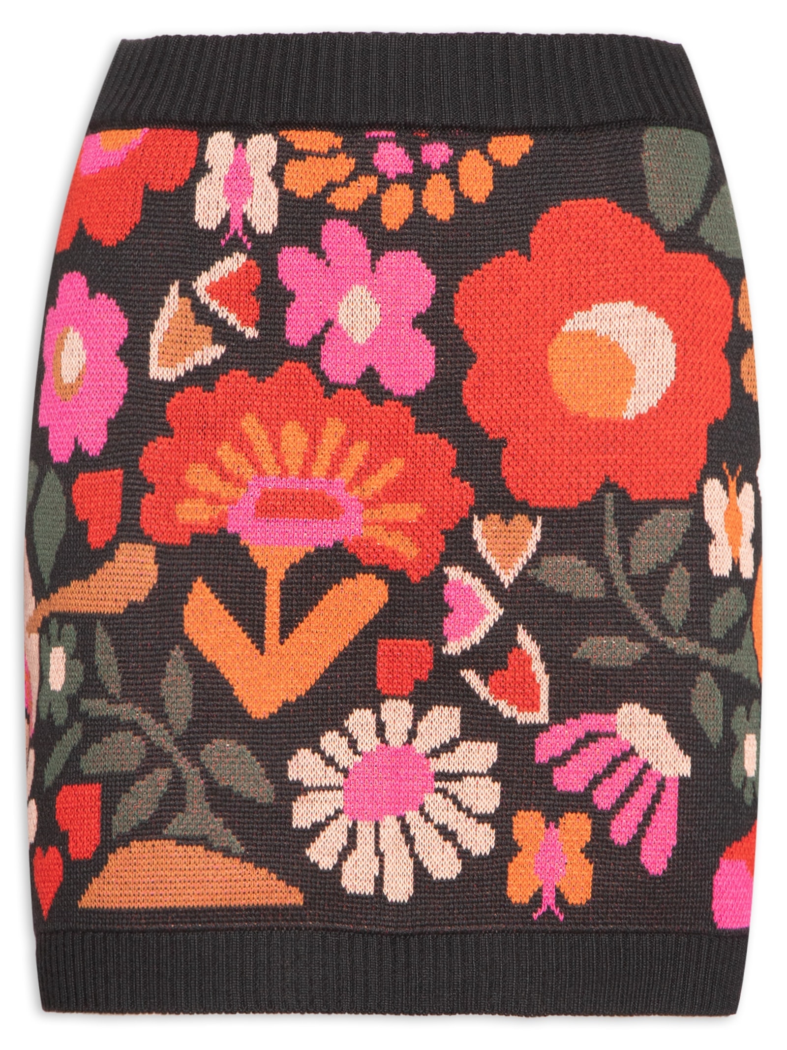 Saia Tricot Jacquard Alice Preto Dress To