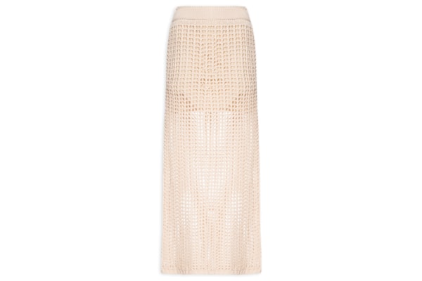 Saia Tricot Longa - Bege