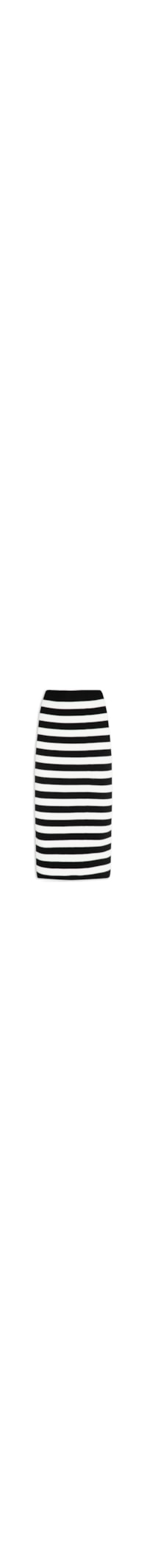 Saia Tricot Midi Listrada - Preto