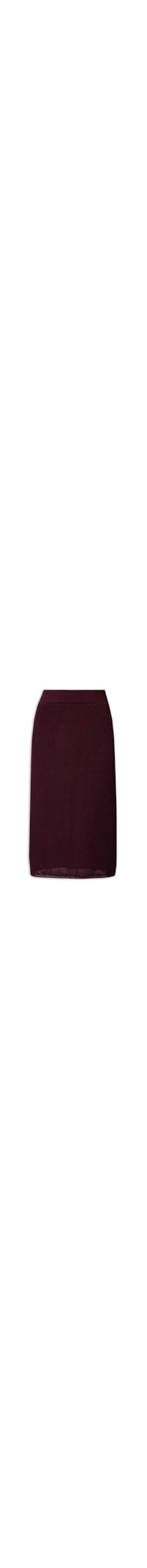Saia Tricot Midi - Vinho