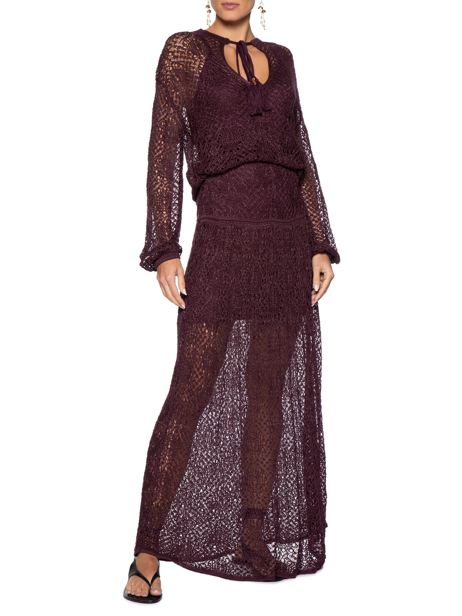 Saia Tricot Rendada Feminina – Vermelho Dress To