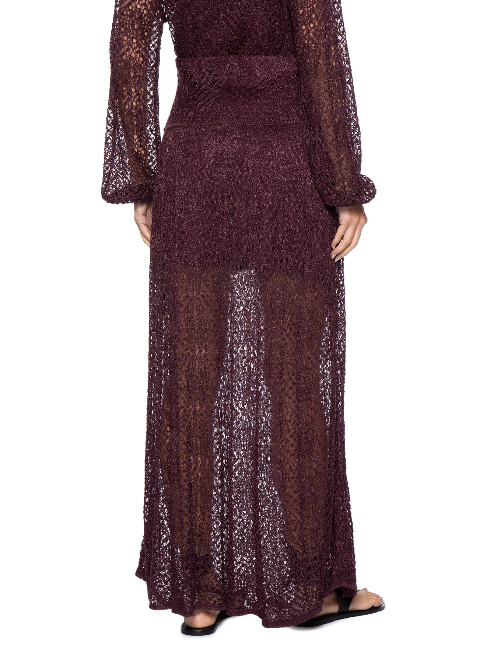 Saia Tricot Rendada Feminina – Vermelho Dress To