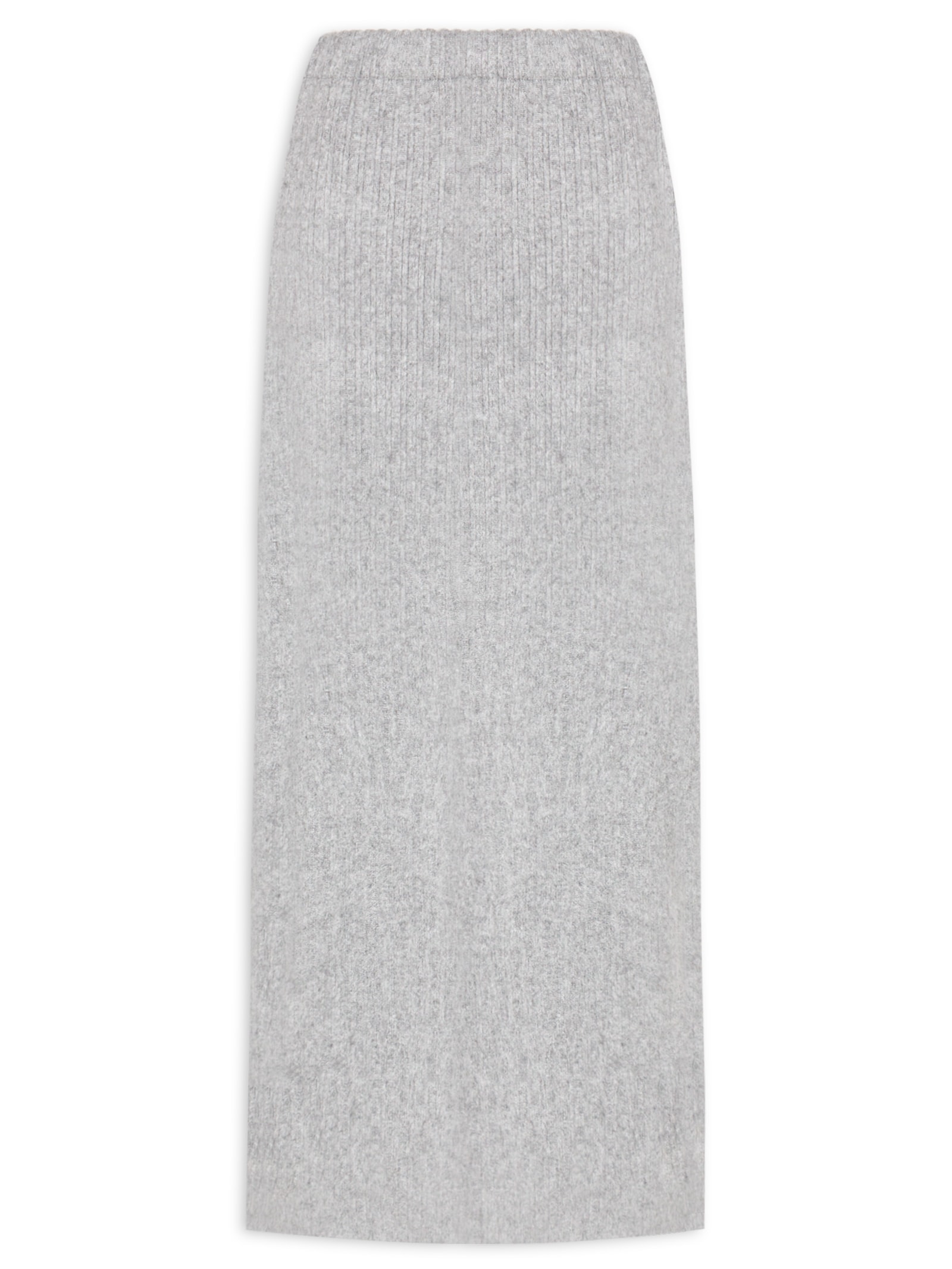 Saia Tricot Super Midi Cinza My Favorite Things