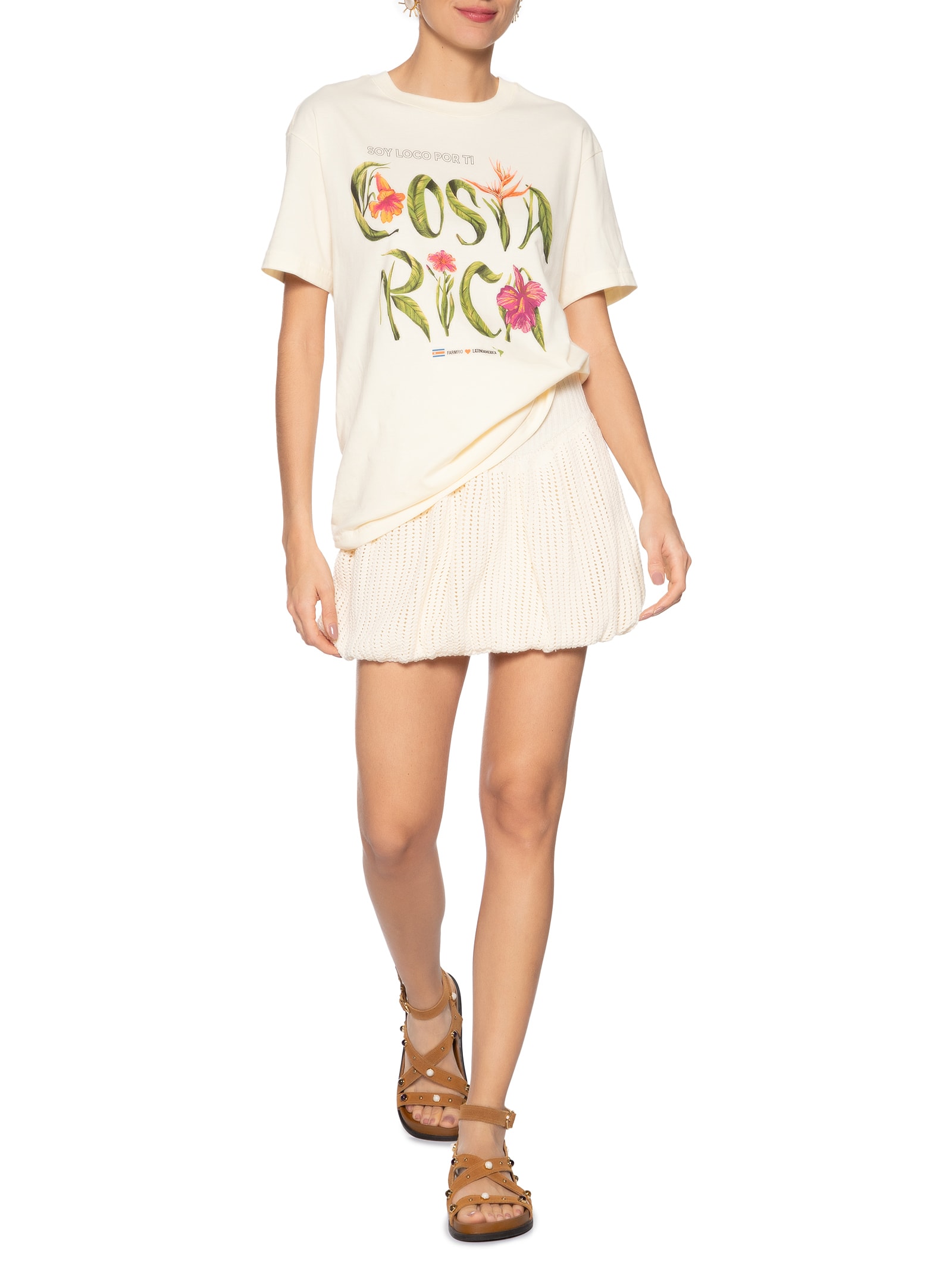Saia Tricot Telado Off White Farm