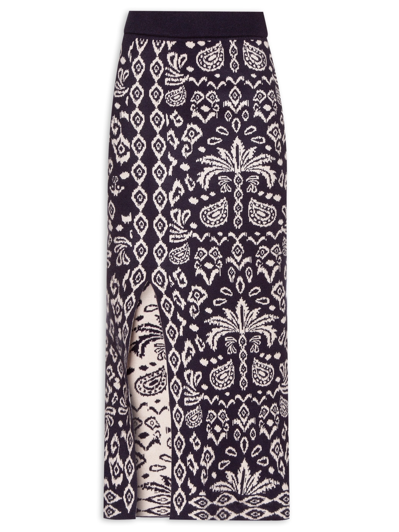 Saia Tricot Tropikat Azul Dress To