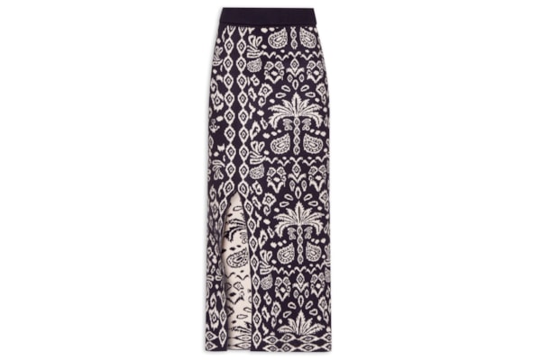 Saia Tricot Tropikat - Azul