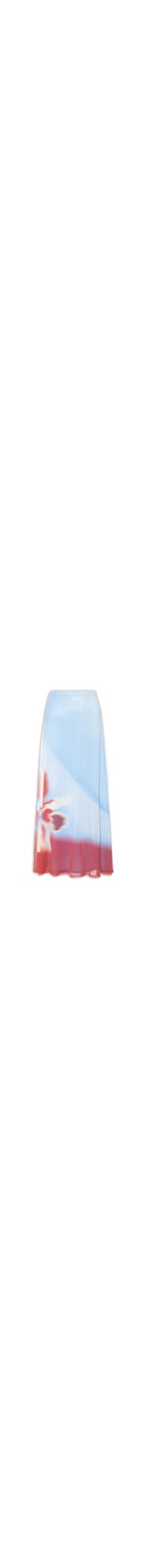Saia Tule Estampa Íris - Azul