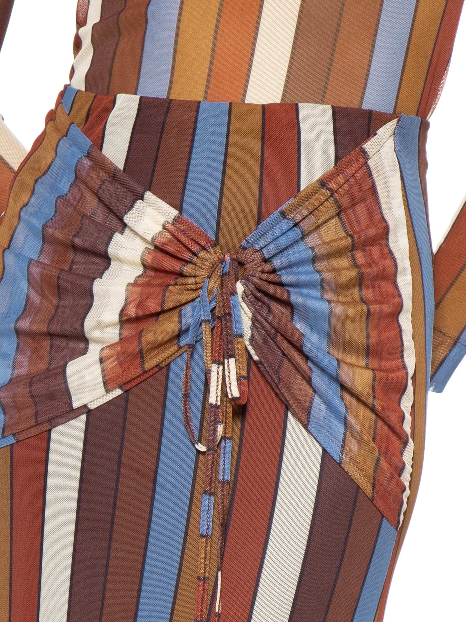 Saia Tule Estampa Sintonia Marrom Dress To