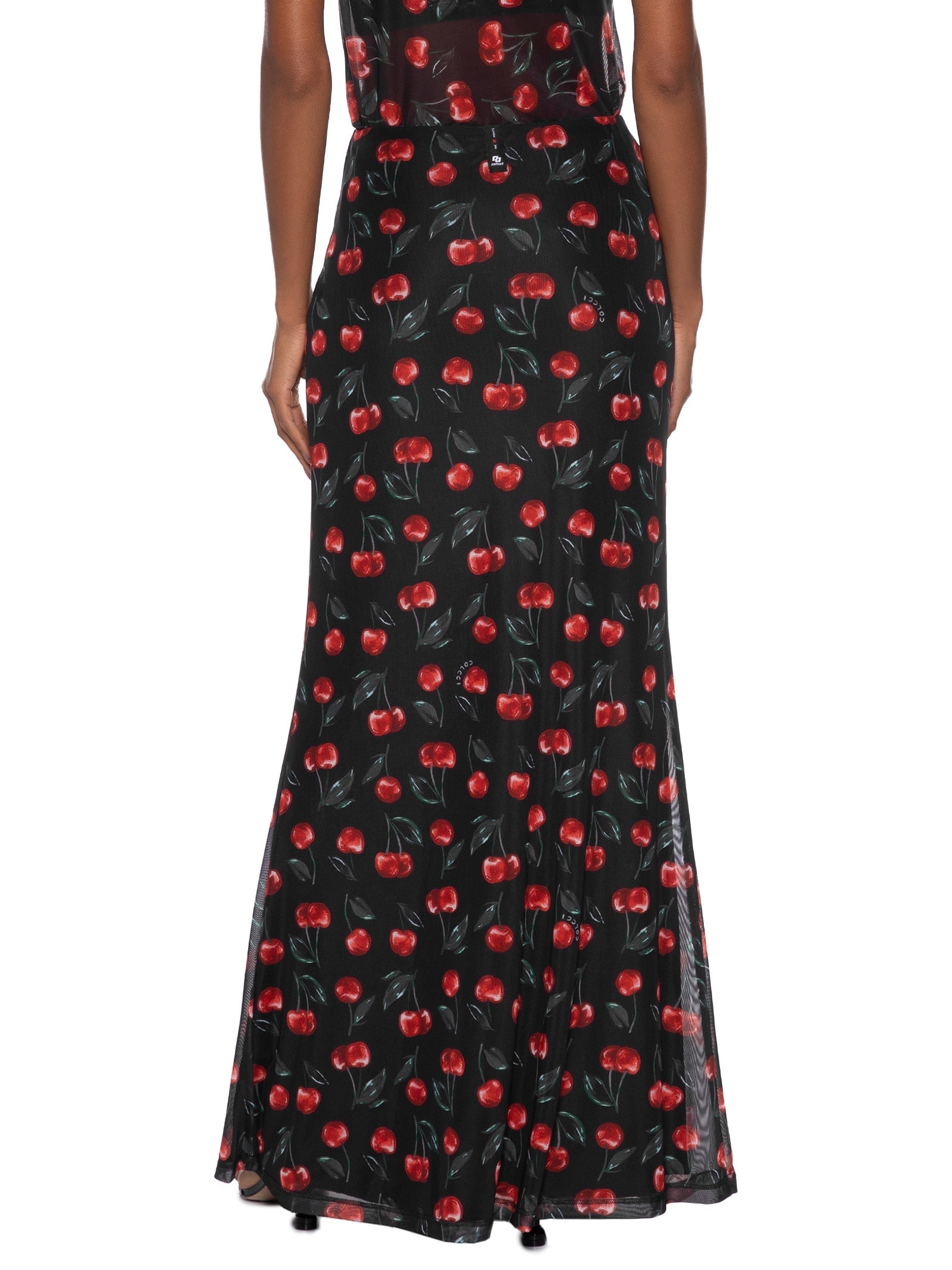 Saia Tule Estampado Preto Colcci