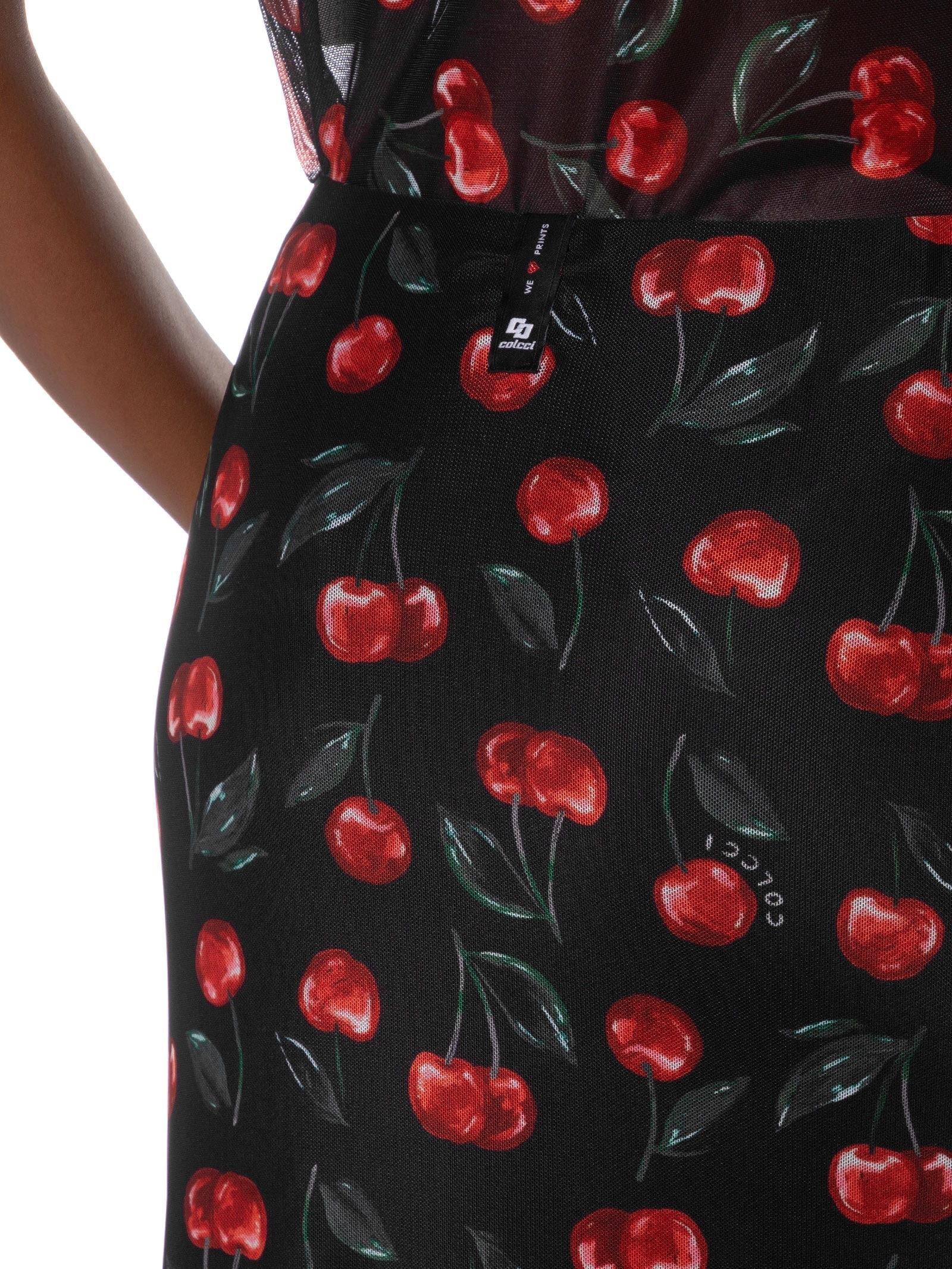 Saia Tule Estampado Preto Colcci