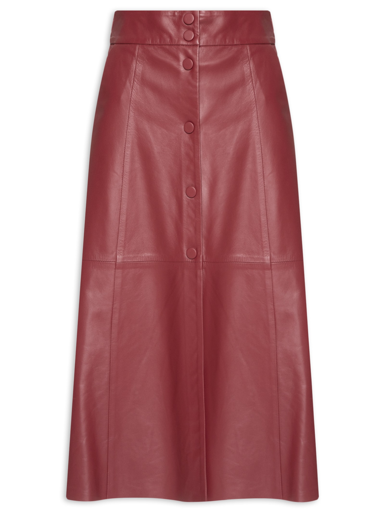 Saia Valen Couro Vermelho Le Lis