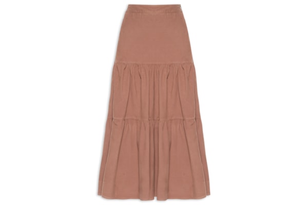 Saia Veludo Cotelê Pala – Rosa