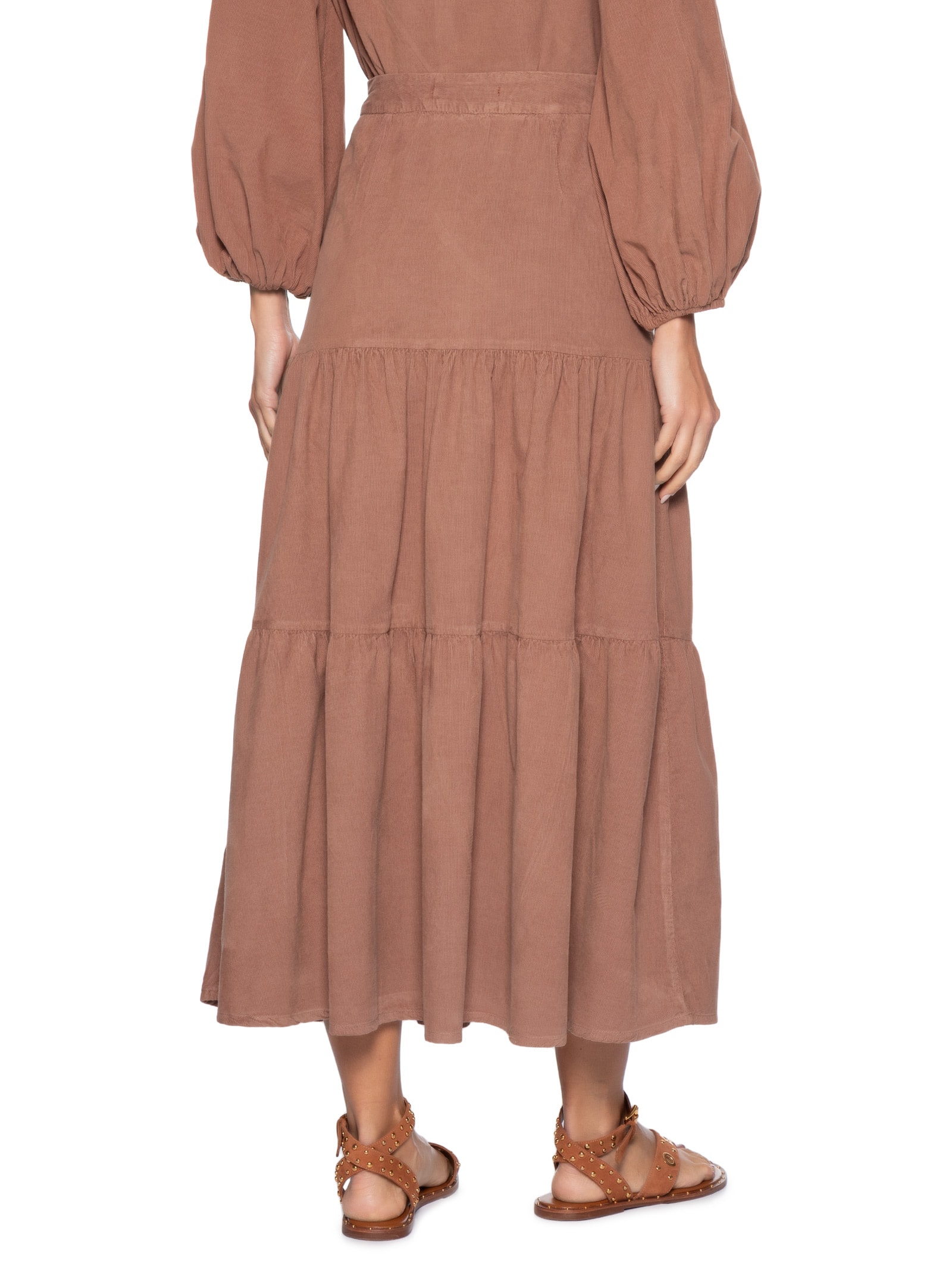 Saia Veludo Cotelê Pala – Rosa Maria Filó