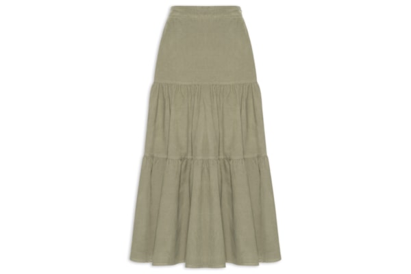 Saia Veludo Cotelê Pala – Verde