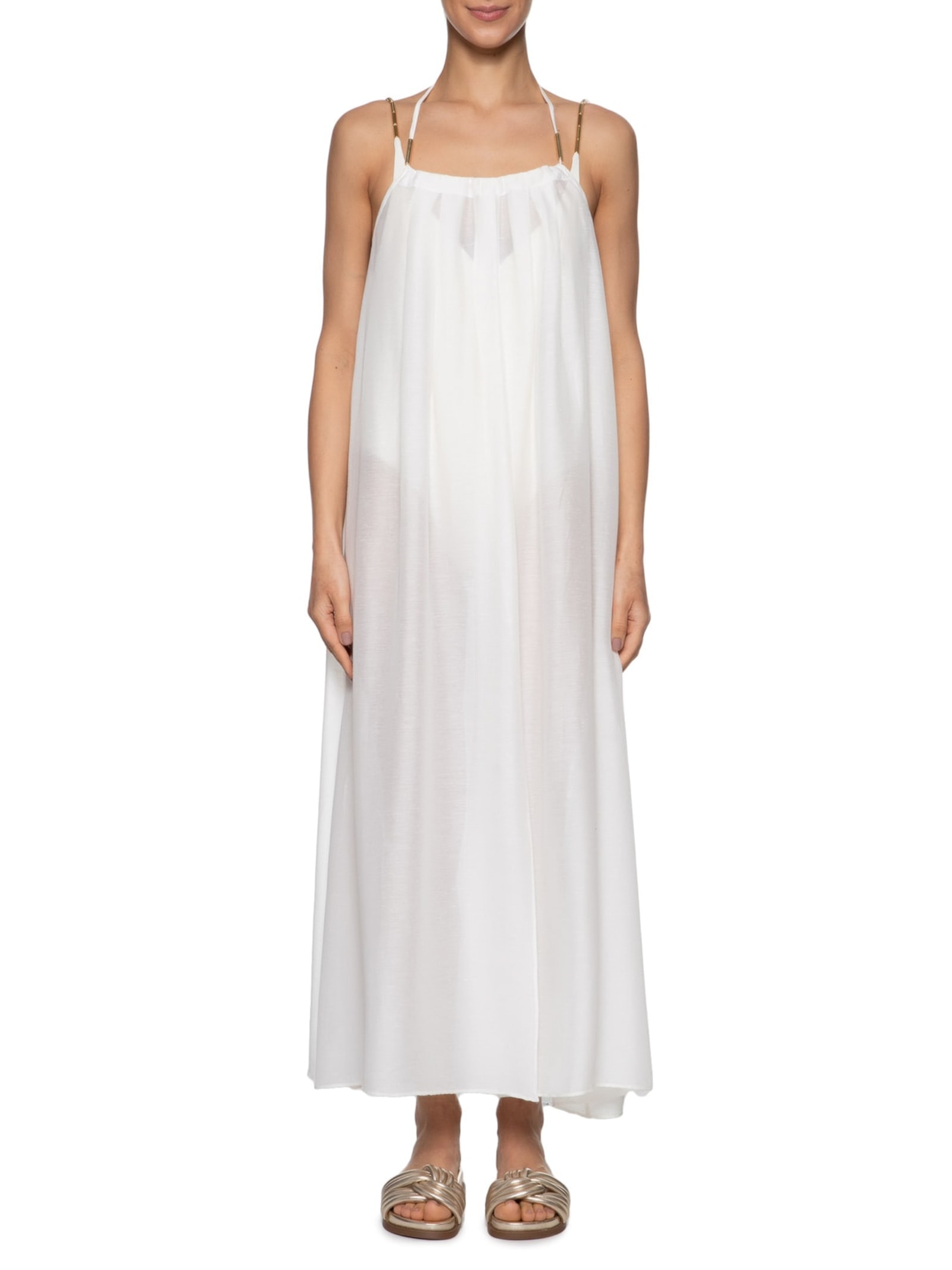 Saída De Praia Ampla Com Transpasse Branco '2Essential