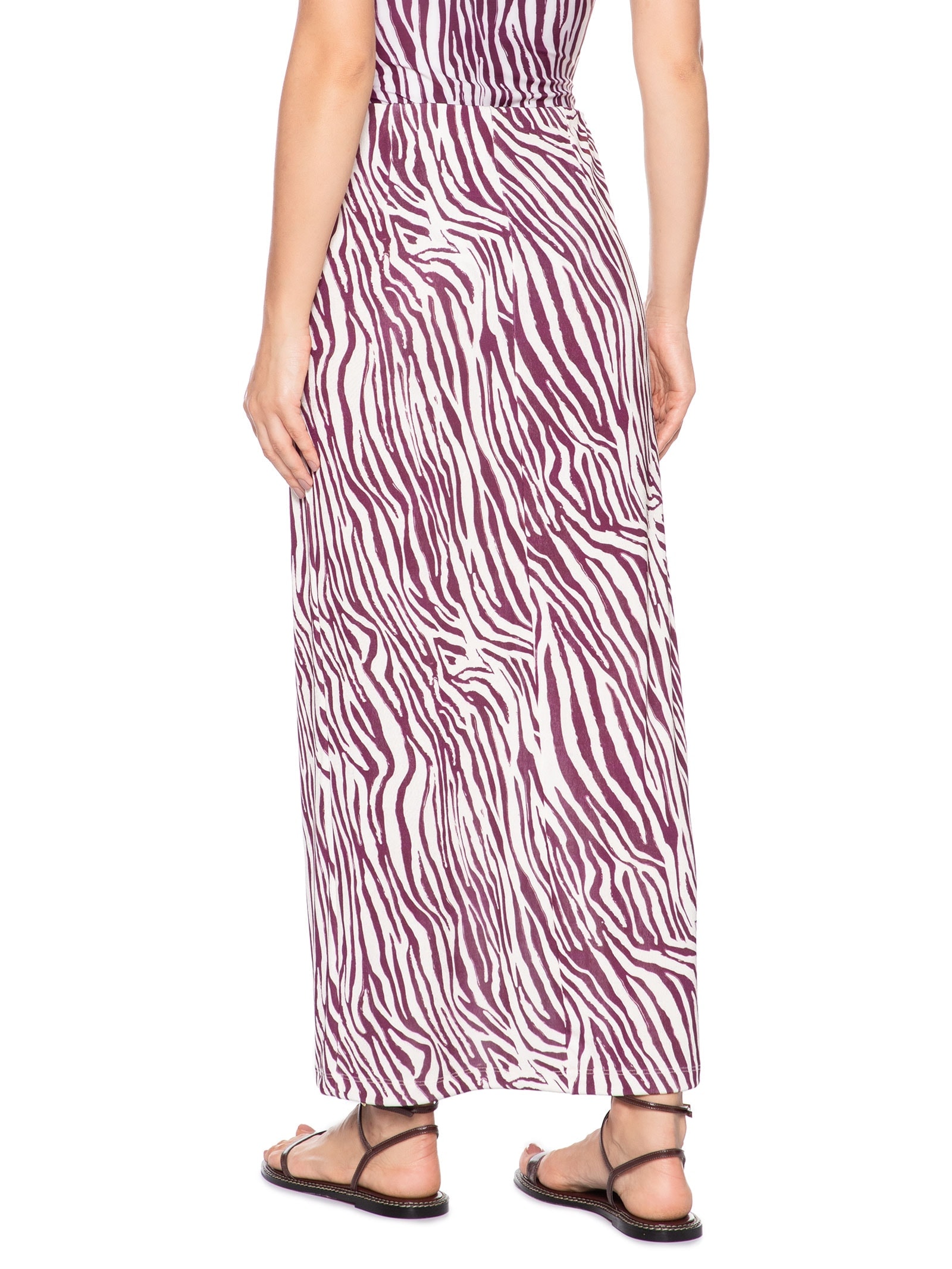 Saída De Praia Com Fenda Estampada Animal Print '2Essential