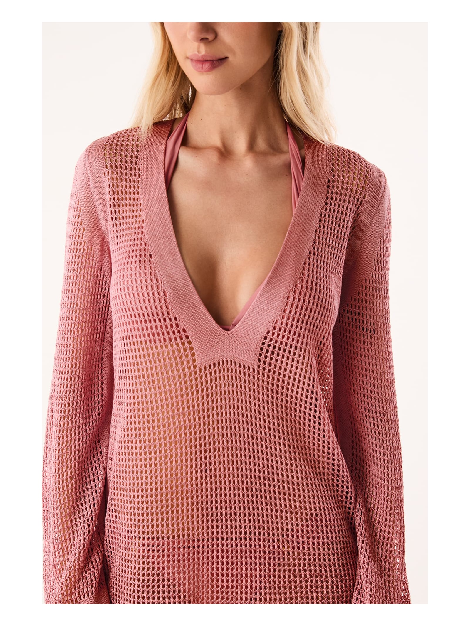 Saída Feminina Ct Nara Tricot Rosa Vix