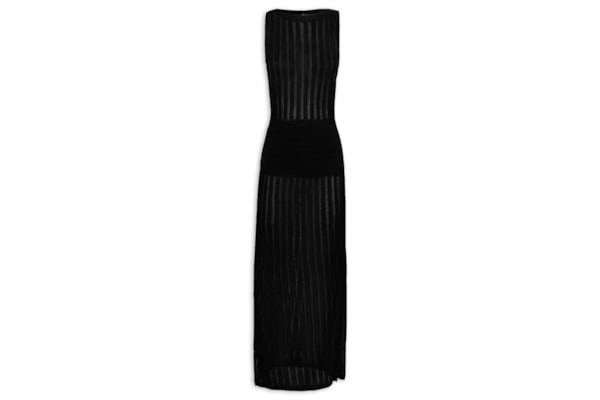 Saída Feminina Longa Estela Tricot – Preto