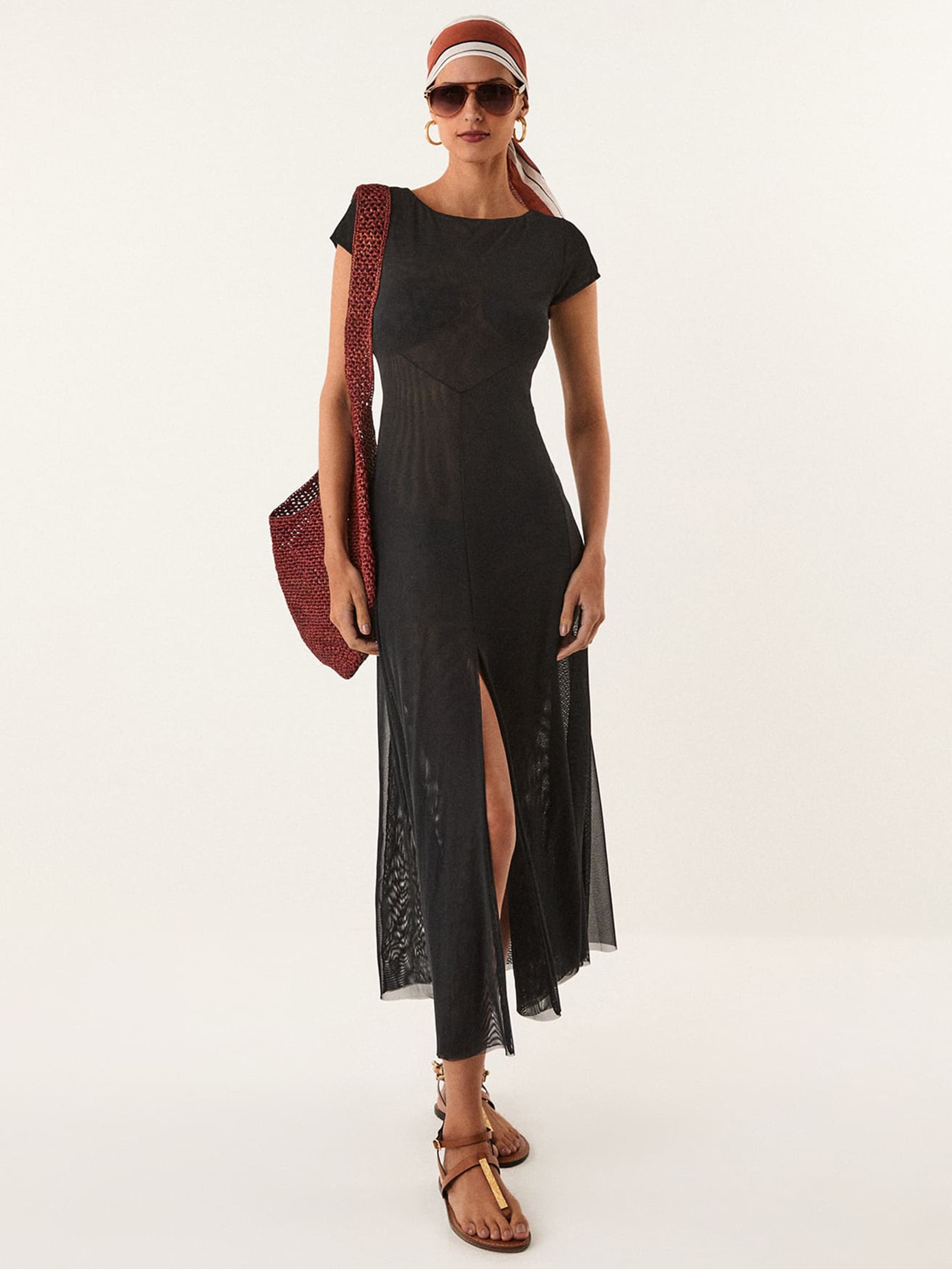 Saída Feminina Longa Lais – Preto Vix