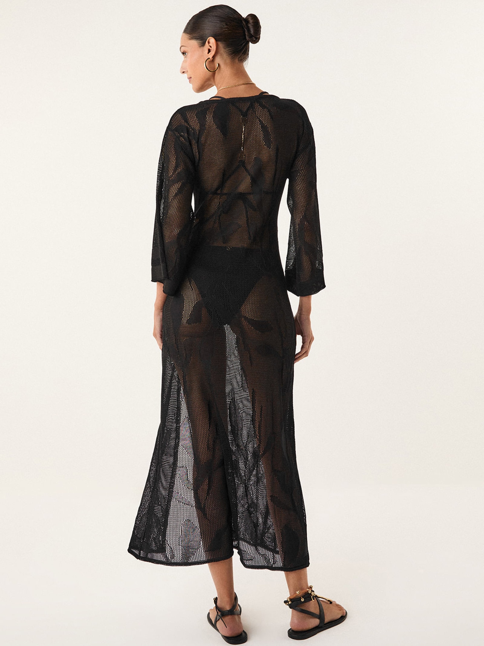 Saída Longa Adara Tricot  Preto Vix