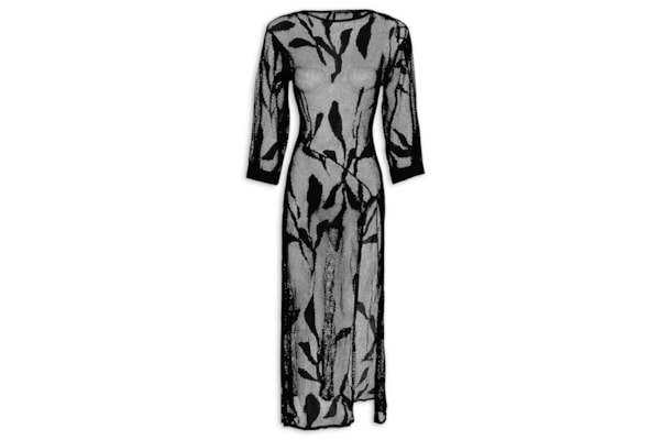 Saída Longa Adara Tricot  – Preto