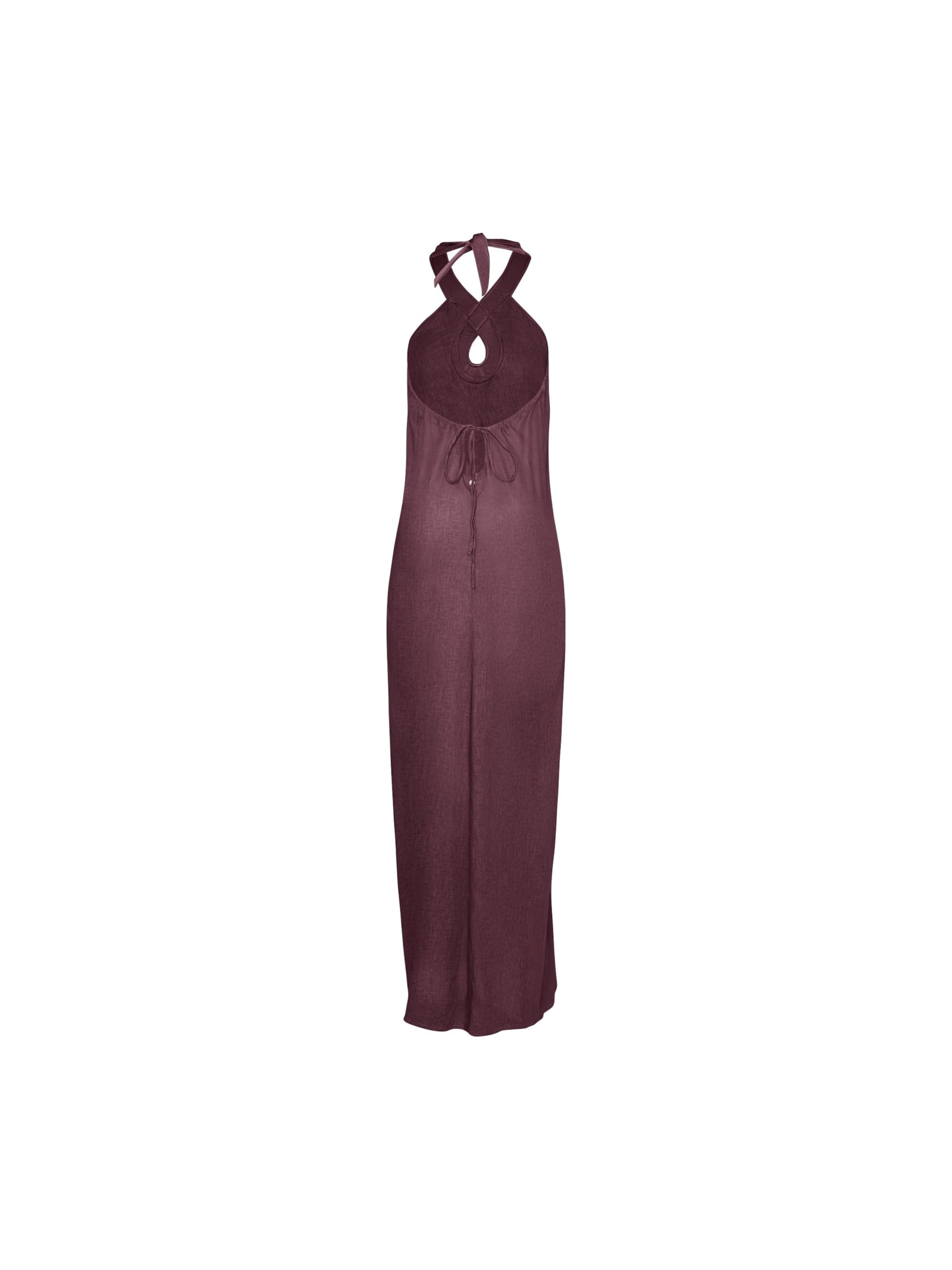 saída longa com matelassê em viscose com linho orla cabernet Suntime