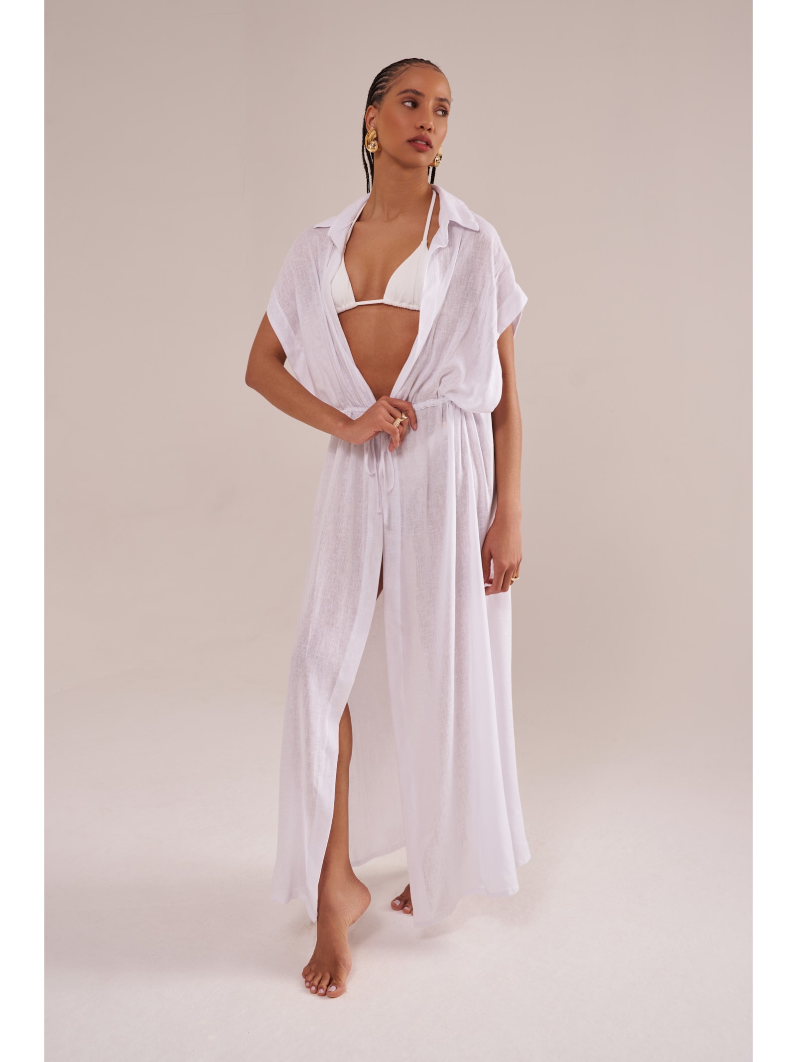 saída longa greta off white Suntime