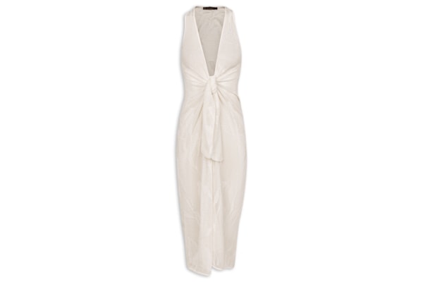 Saída Longa Mita Tricot - Branco