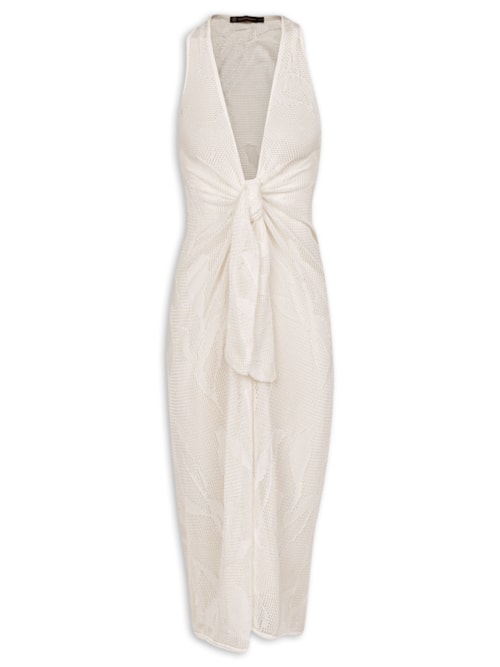 Saída Longa Mita Tricot – Branco