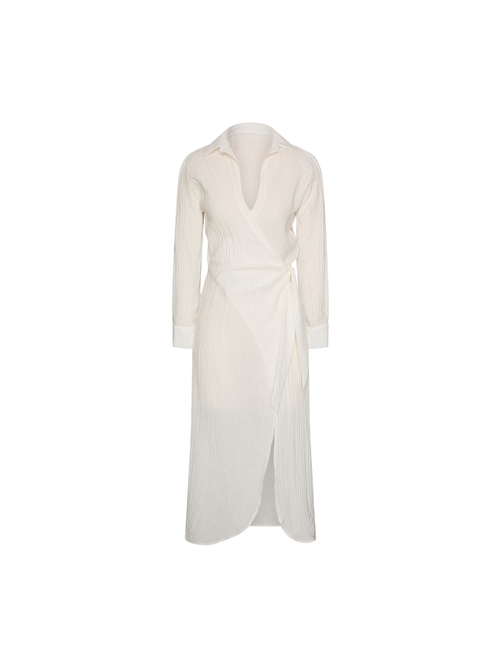 saída longa mykonos manga longa rayon off white Suntime
