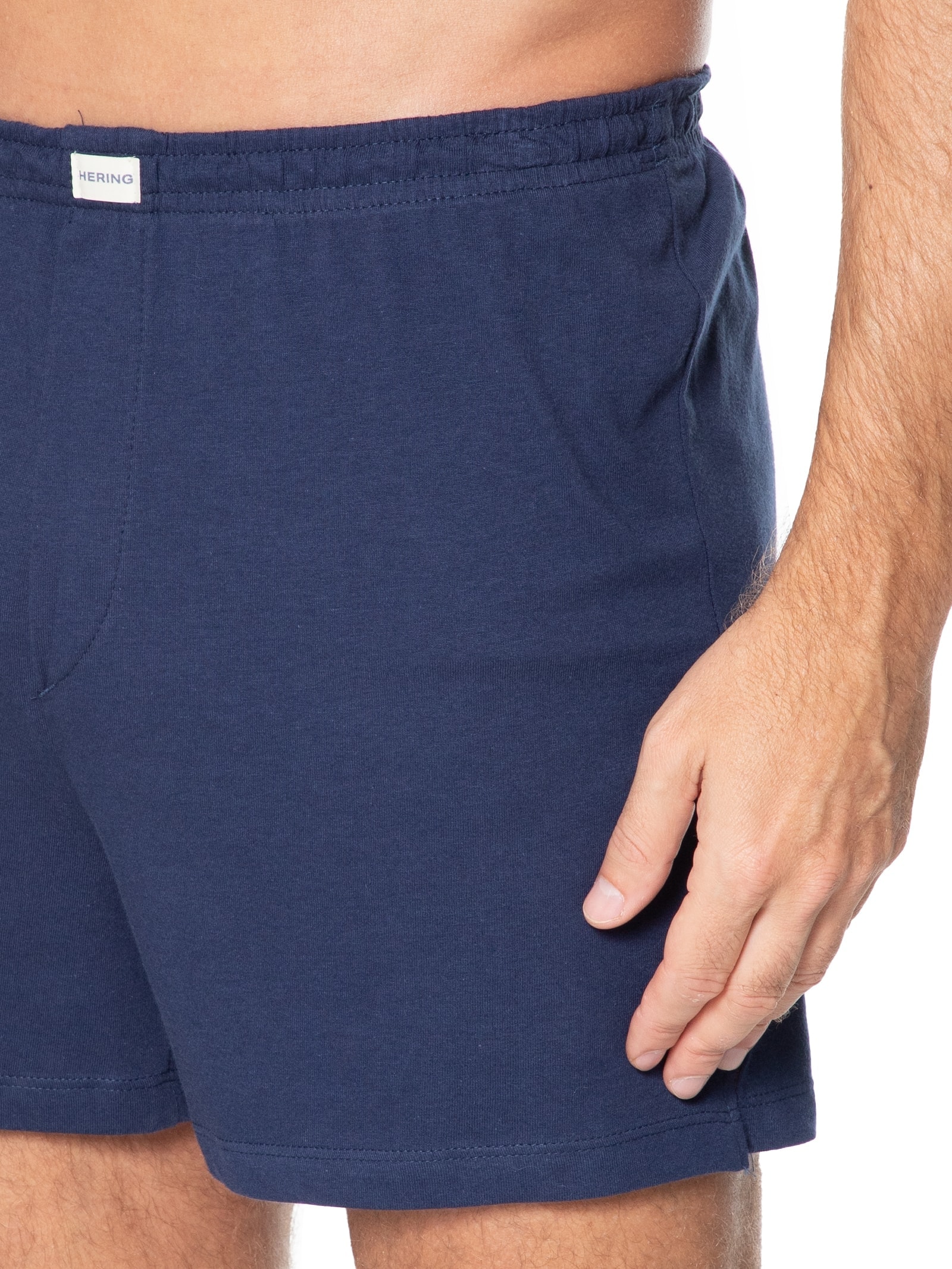 Samba Calção Lisa 100% Algodão Azul Hering Intimates